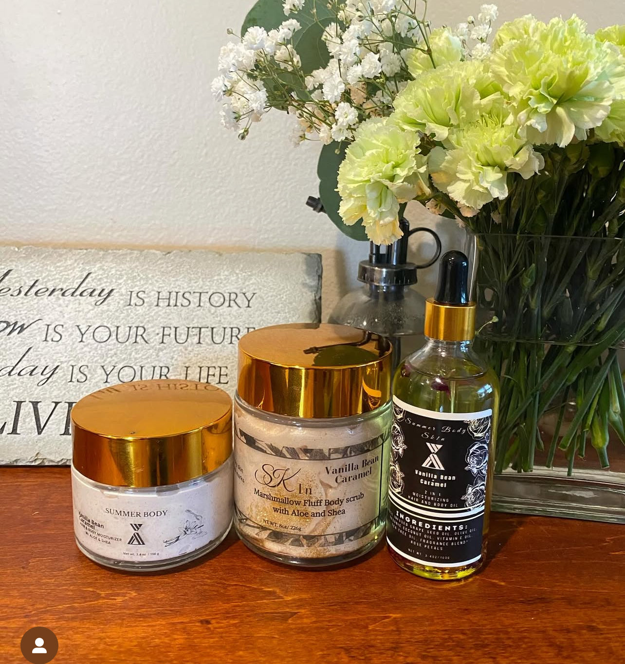 Vanilla Bean + Caramel Aloe And Shea Butter Moisturizer