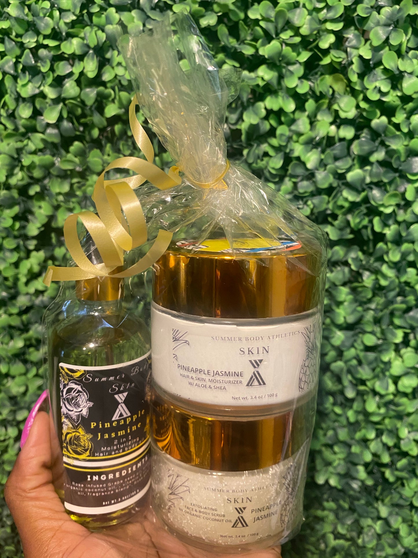 3 PIECE SET- 1 BUTTER, 1 OIL, 1 SCRUB