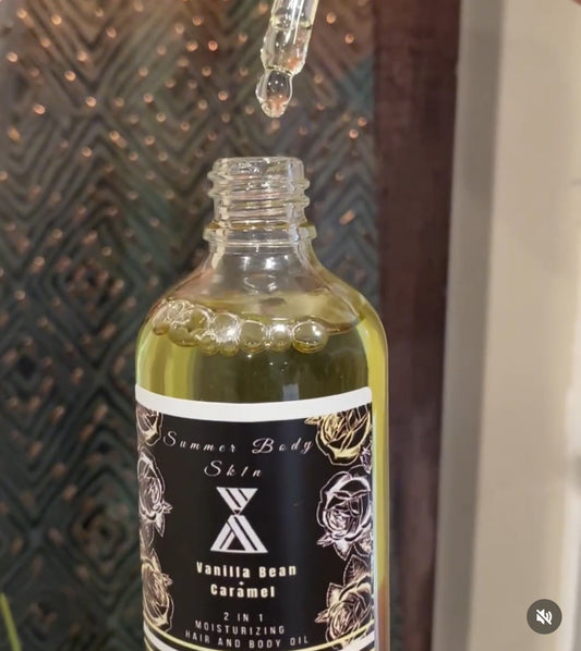 Vanilla Bean + Caramel HAIR AND BODY OIL