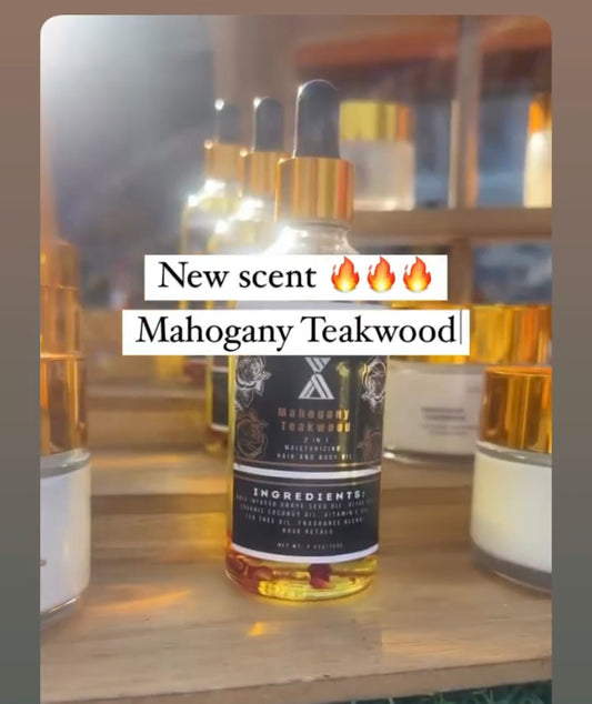 Mahogany Teakwood hair + body oil BESTSELLER!!