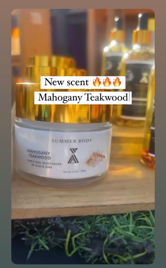 Mahogany Teakwood Aloe + Shea Butter Moisturizer (masculine)