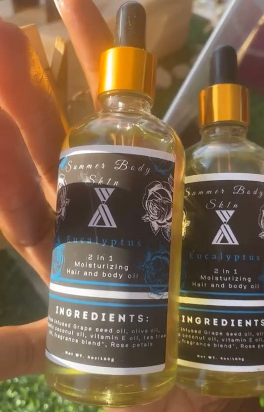 Eucalyptus hair + body oil